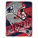 The Northwest Company Officially Licensed NFL New England Patriots Livin Large Micro Raschel Throw Blanket, 46" x 60"