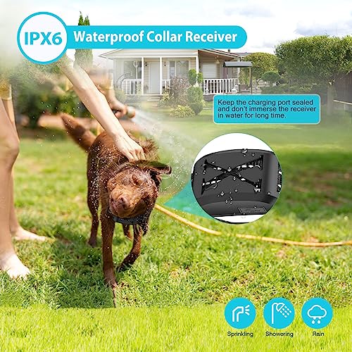 iMounTEK Wireless Dog Fence, 2 in 1 Electric Dog Fence Remote Dog Training Mode Waterproof from 20ft to 850ft Pet Shock Boundary Containment System with Training Collar for Dogs (1 Collar) - Thumbnail 6