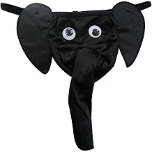 Men's Elephant Underwear Pouch Briefs Long U Bulge Pouch Low Waist Underwear Briefs G-String Hot Funny Thong