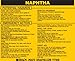 Brady 93572, Hazardous Material Label:Dot 5800.4-1987, 3 3/4" Height x 4 1/2" Width, Black on Yellow, Legend "Naphtha" (25 per Package)
