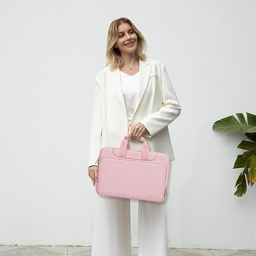 Miniatura 44 de MOSISO - Bolsa de hombro con protección de 360° para MacBook Air/Pro, laptop de 13-13.3 pulgadas, MacBook Pro 14 2023-2021 A2779 M2 A2442 M1, funda