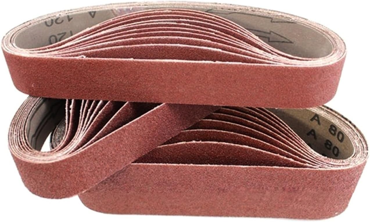 10PCS 330 * 30mm Sanding Belts 120 320 600 800 1000 Grits Wood Soft Metal Polishing Sandpaper Abrasive Bands(800)