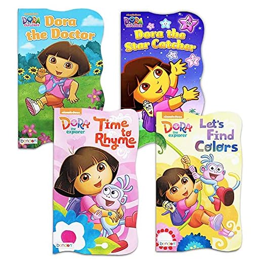 Nickelodeon Dora The Explorer Baby Toddler Board Books - Set of Four