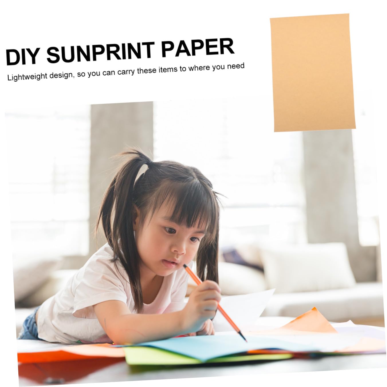TEHAUX Papier Kraft 210g pour Dessin et Peinture 4k Lot de 100 Feuilles A4 pour Arts et Bricolage