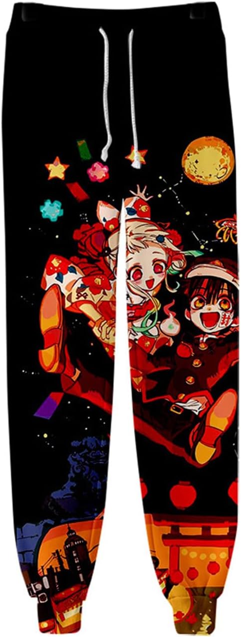 ISaikoy Anime Toilet Bound Hanako Kun Pants Minamoto Kou Trousers Gym Joggers Drawstring Cosplay Costume Sweatpants