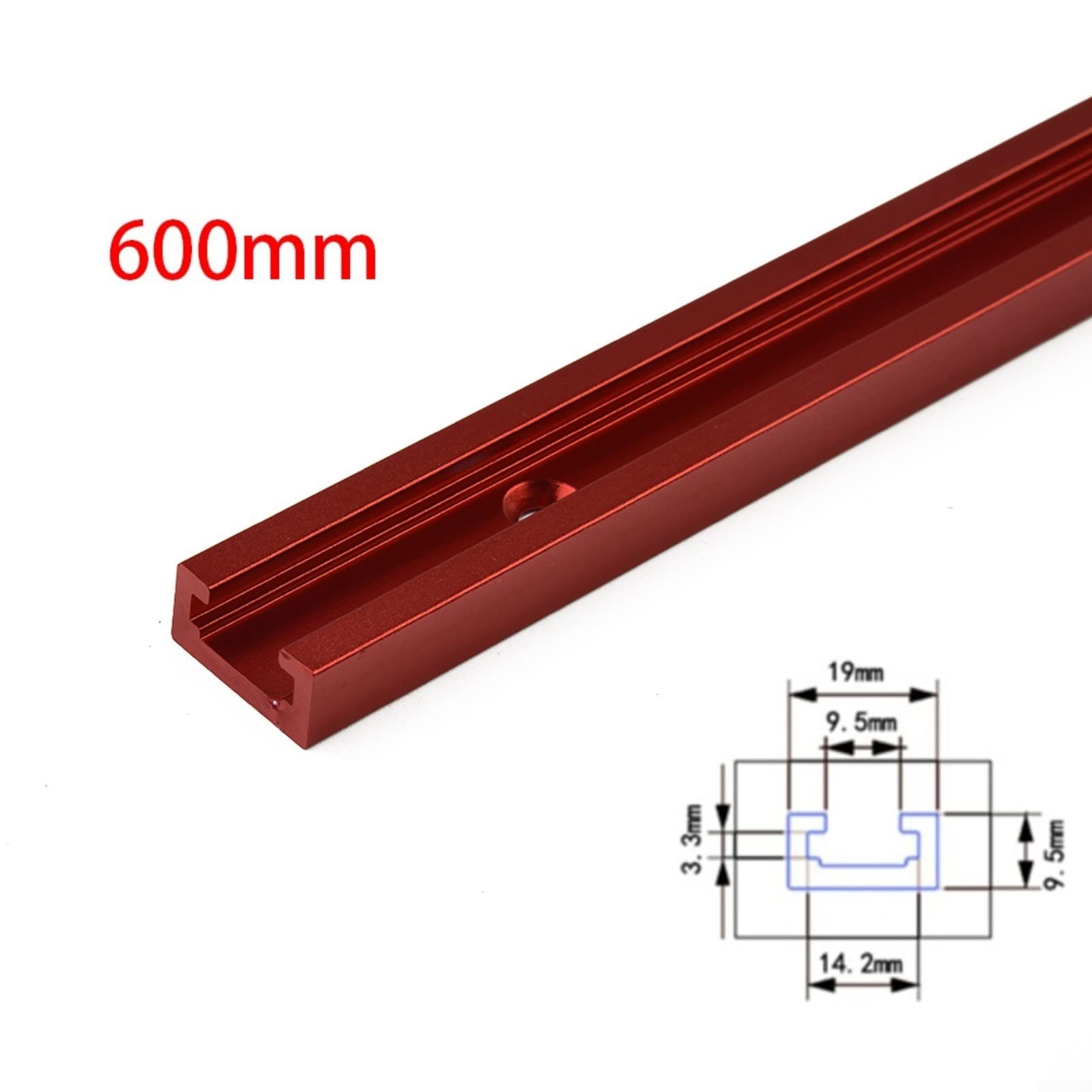 Lega di alluminio 600mm T-Track T-Slot Mitra Jig Tools per la lavorazione del legno Router