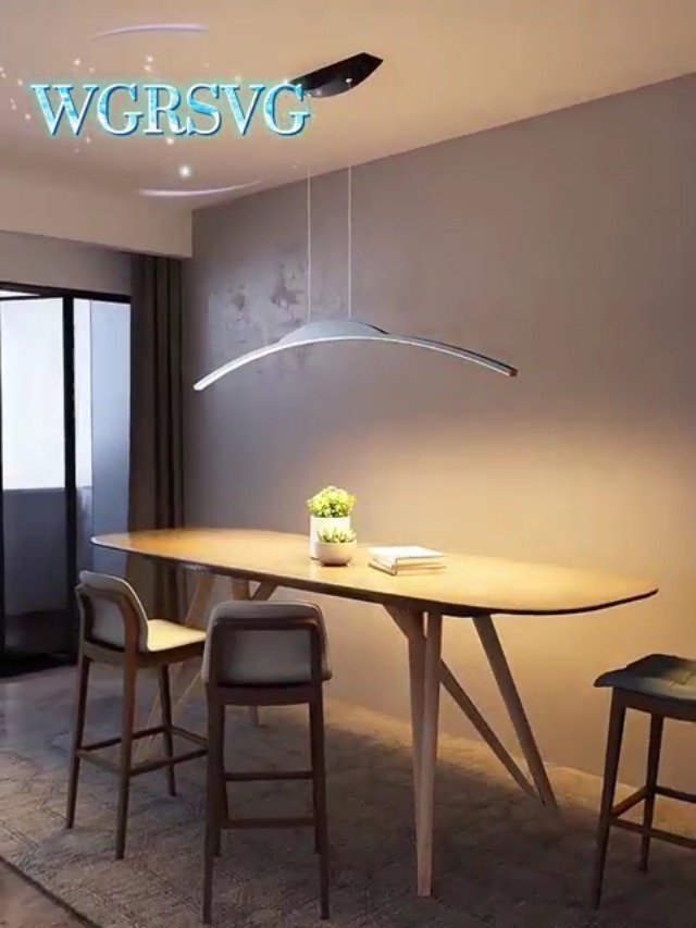 Lampada A Sospensione LED Tavolo Da Pranzo Ristorante Soffitto Lampadari Moderna Dimmerabile Telecomando Cucina Soggiorno Regolabile in Altezza Per Corridoio Bar Camera Da Letto Illuminazione,Argento