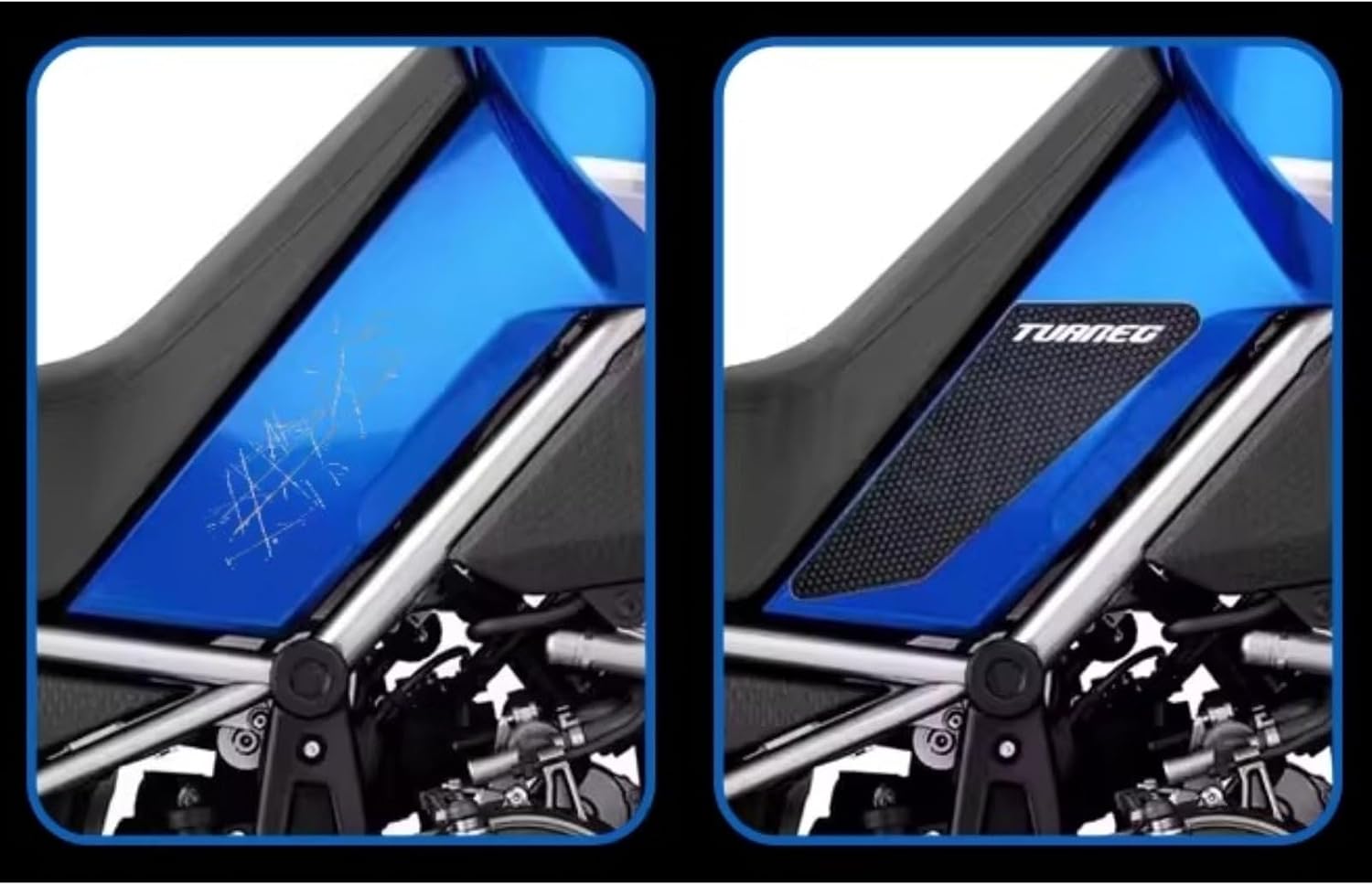 Suitable for TUAREG660 Tuareg660 2025 2024 2023 Rubber Stickers, Fuel Tank Stickers, Body Anti-Slip and wear-Resistant Modification Side Stickers.