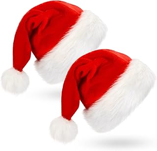 Santa Hat: Christmas Hat Adult - Santa Hat for Women and Men - Led Santa Hat