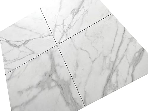 Miniatura 4 de Azulejo de cerámica Calacatta Empire de 12 x 12 pulgadas para suelos de pared, fabricado en Estados Unidos (1 unidad)