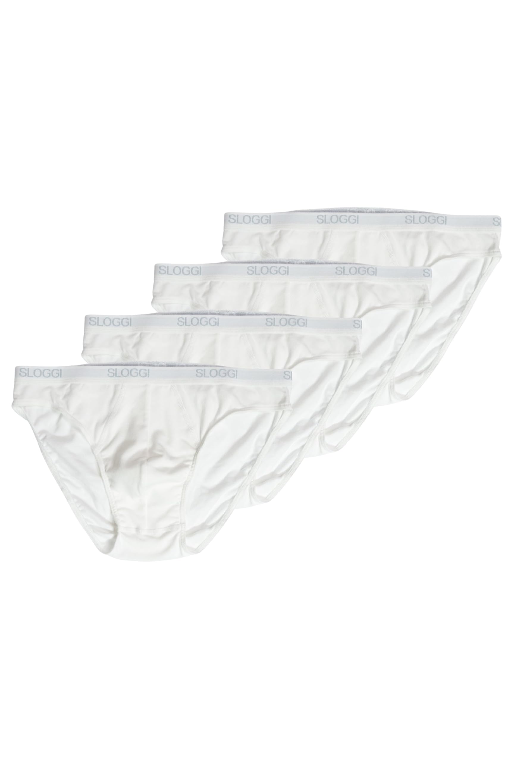 Sloggi Slip Bassi Uomo Men Basic Mini 4P, Bianco 4