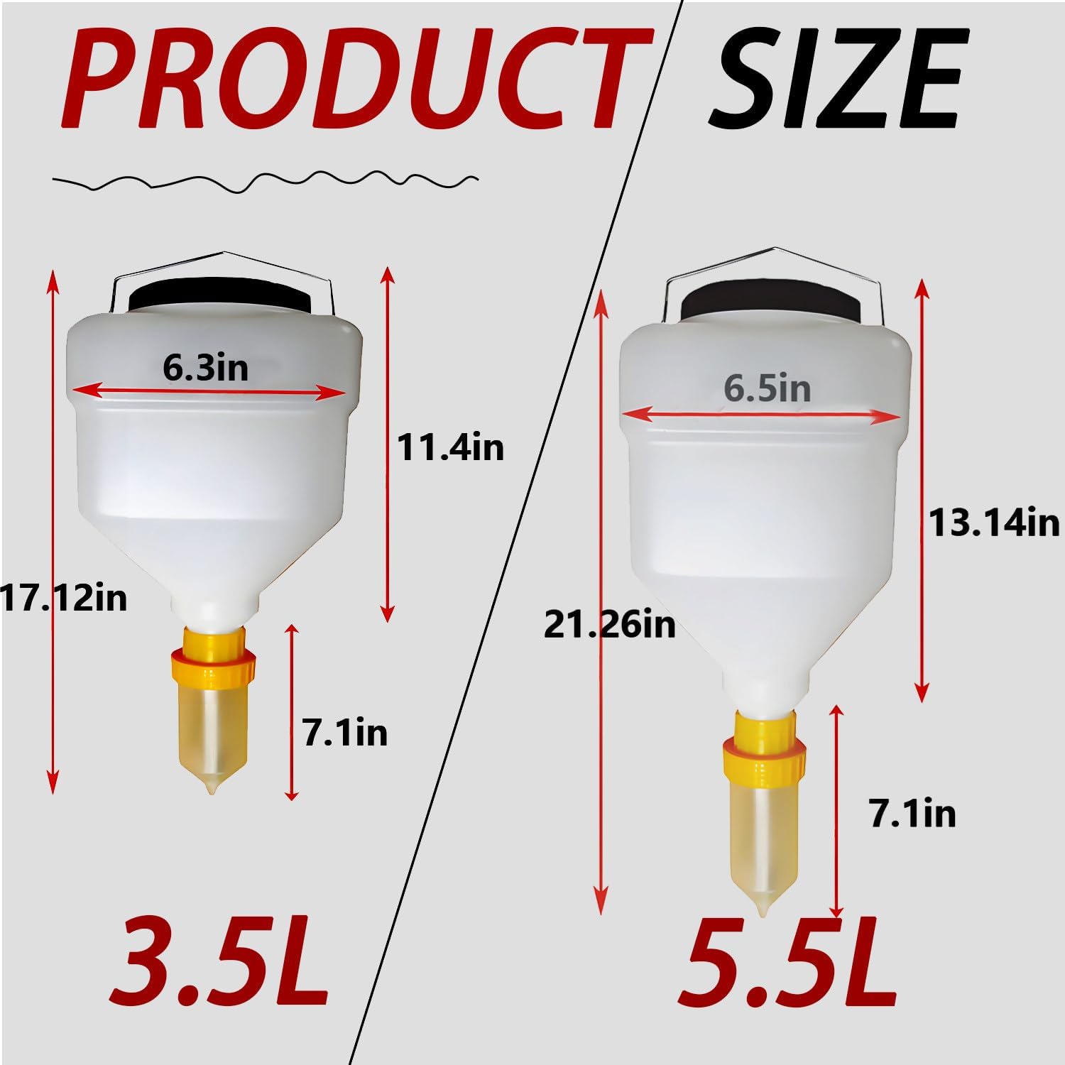 Hanging Refillable Sauce Dispenser, Leak-Proof Squeeze Bottle for Busy Kitchens, Food Trucks & Restaurants, 10-5.5L, Perfect for Sauces, Condiments & Dressings