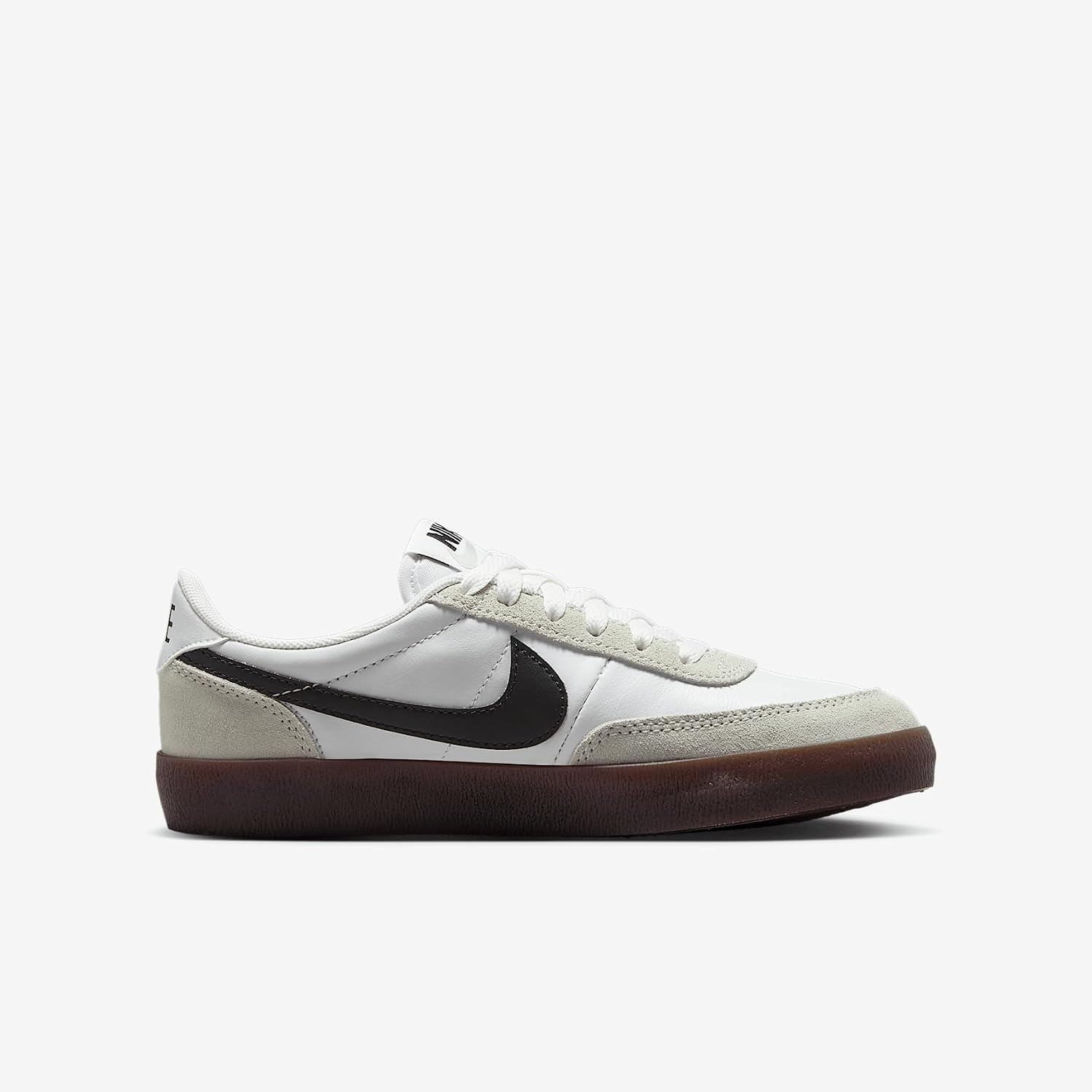 Nike Killshot 2 Big Kids' Shoe (IF0500-100, White/Light Silver/Gum Dark Brown/Black)