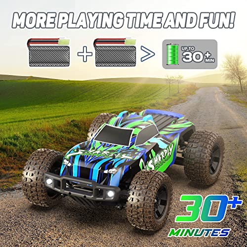 Elvodosia Rc Remote Control Cars Trucks, 1/10 Scale Hobby 4X4 Offroad Cars For Adults[30+ Kmh][Double Batteries+Charger][2.4 Ghz Controller],Monster Rc Cars Toys For Adult,Kid Boy Age 8-12 #TOP1
