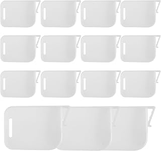 16 Pcs Cabilock Fridge Space Allocator, Refrigerator Side Door Divider Kitchen Refrigerator Snap- on Shelf Refrigerator Organizer Dividers Classification Partition Boards