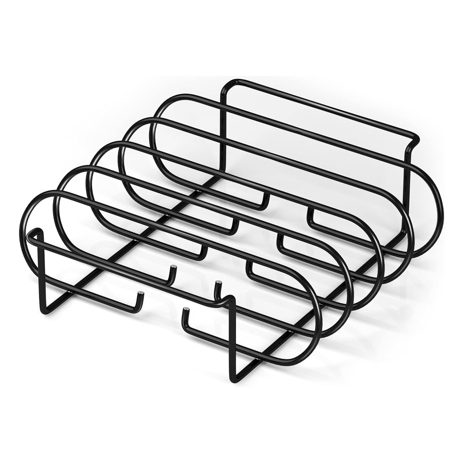 Soporte para carne y costillares grandes con organizador vertical de cocina y exterior