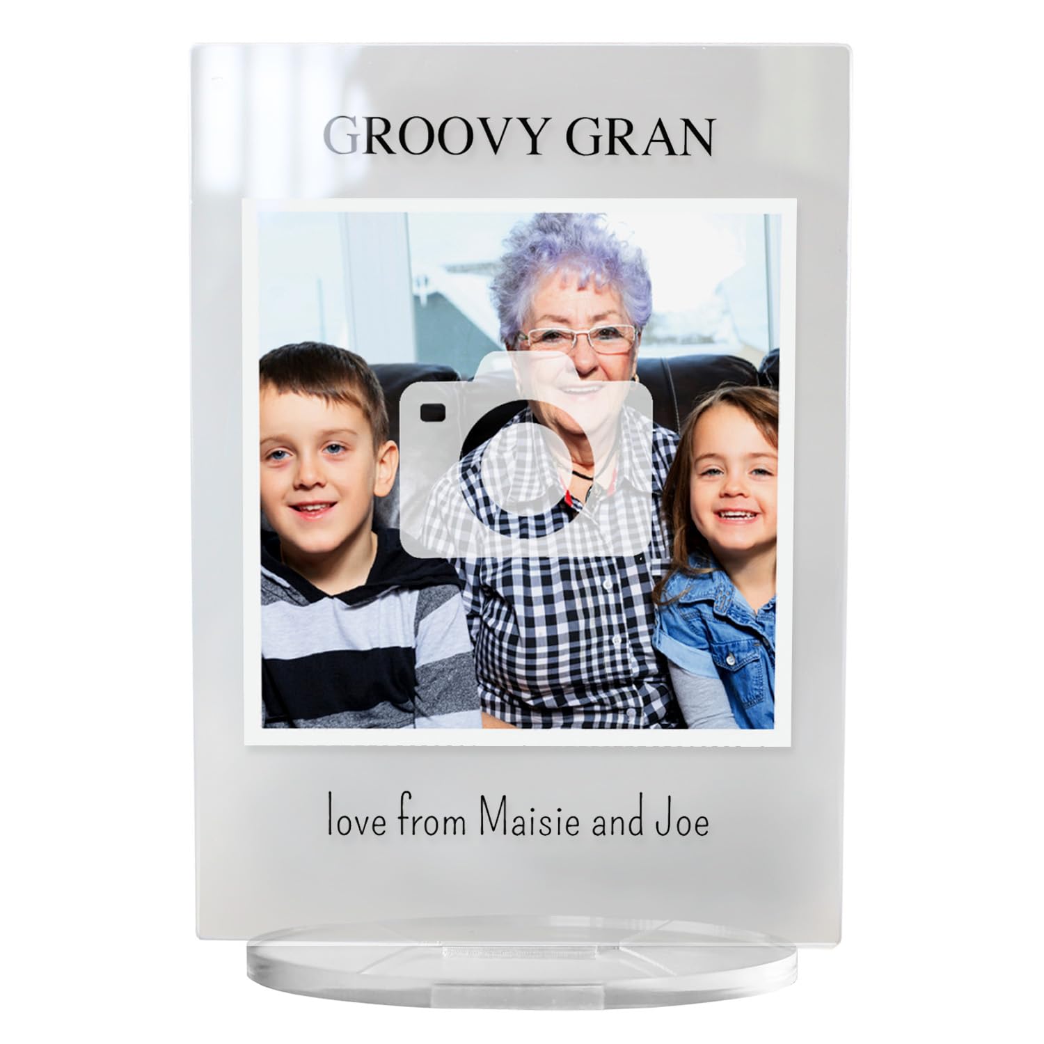 1 Personalised Customised Upload Your Image Photo Portrait Acrylic Plaque & Holder. Gift for Christmas, Valentives, Mothers Day Primary Teaching Services