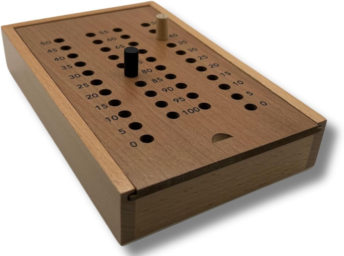 Scoring Track for Crokinole, Std Storage Box with Pegs and 28 Discs! (2022 Version)