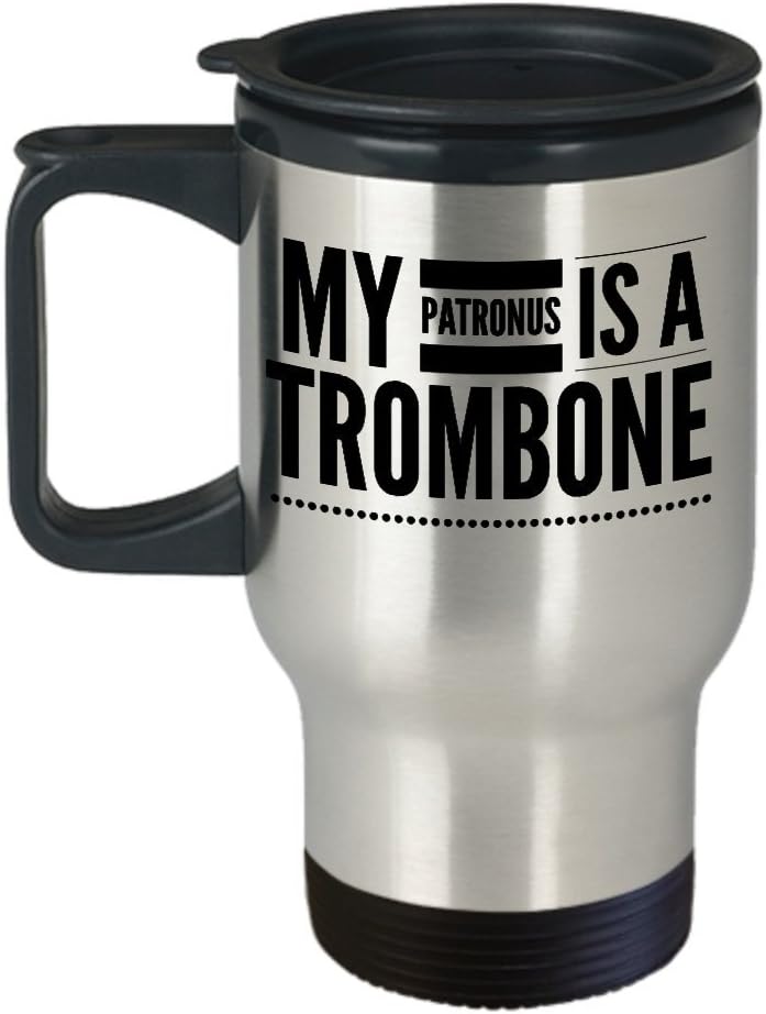 Trombone Travel Mug My Patronus Is A Musician Gift