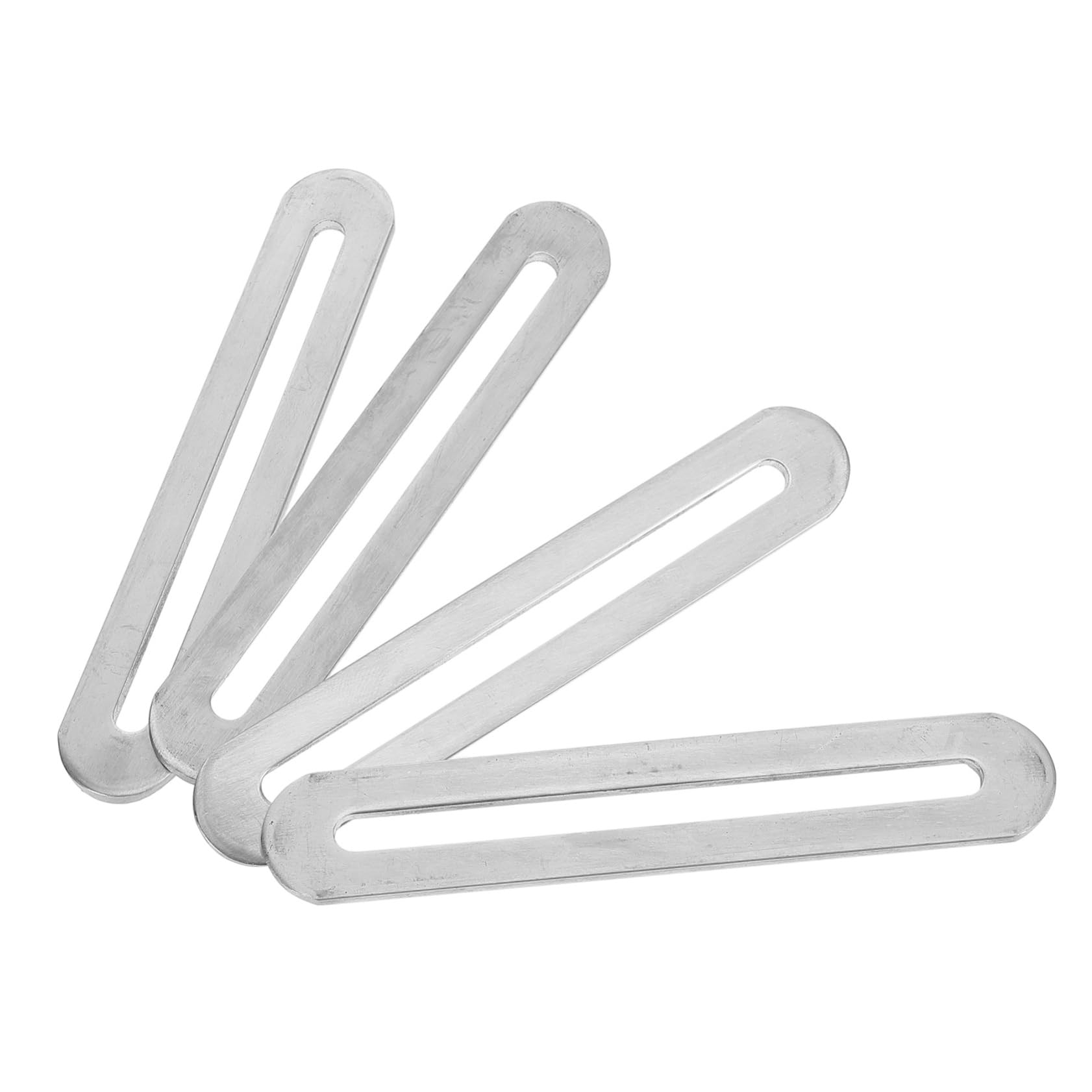 DOITOOL 4pcs Stainless Steel Flat Mending Plates Brackets for Metal Plates Chair