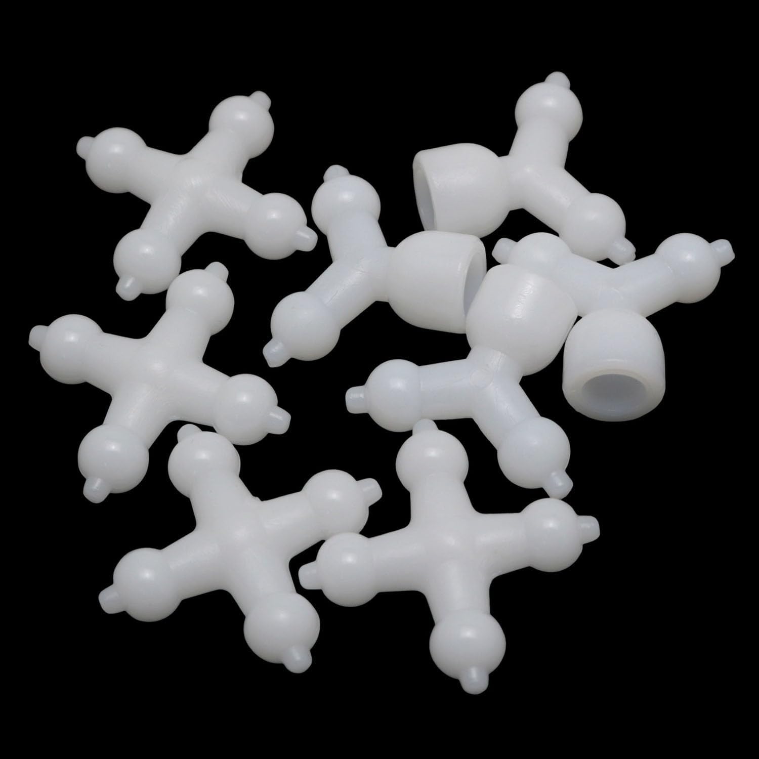XGNG 1 Set White Pastic Toy Skeleton 9.5mm Doll Ball Socket Joint for Specimen Preparation Stuffed Animals DIY Crafts