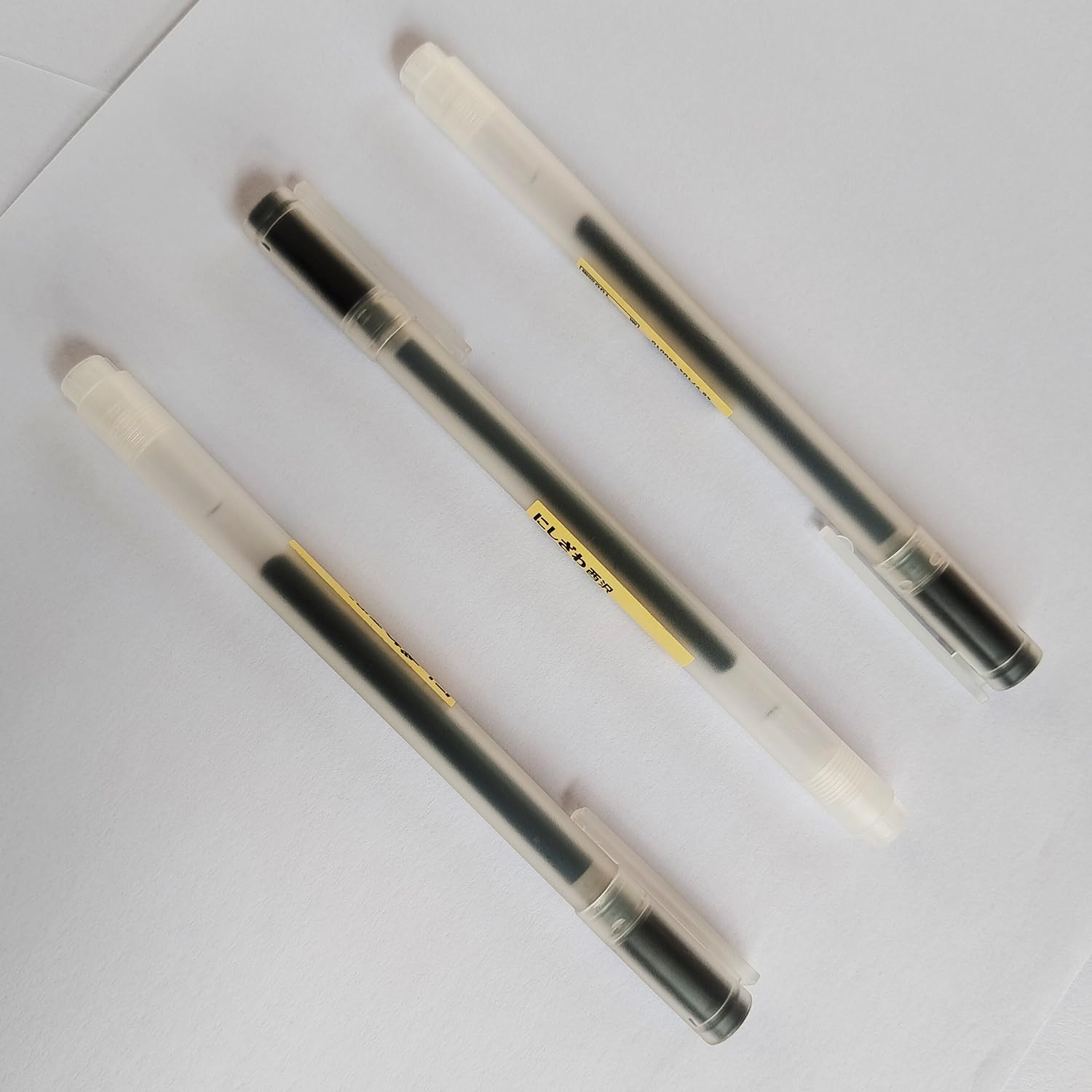 Bolígrafos de tinta de gel negra de 0,38 mm (negro-0,38 mm)