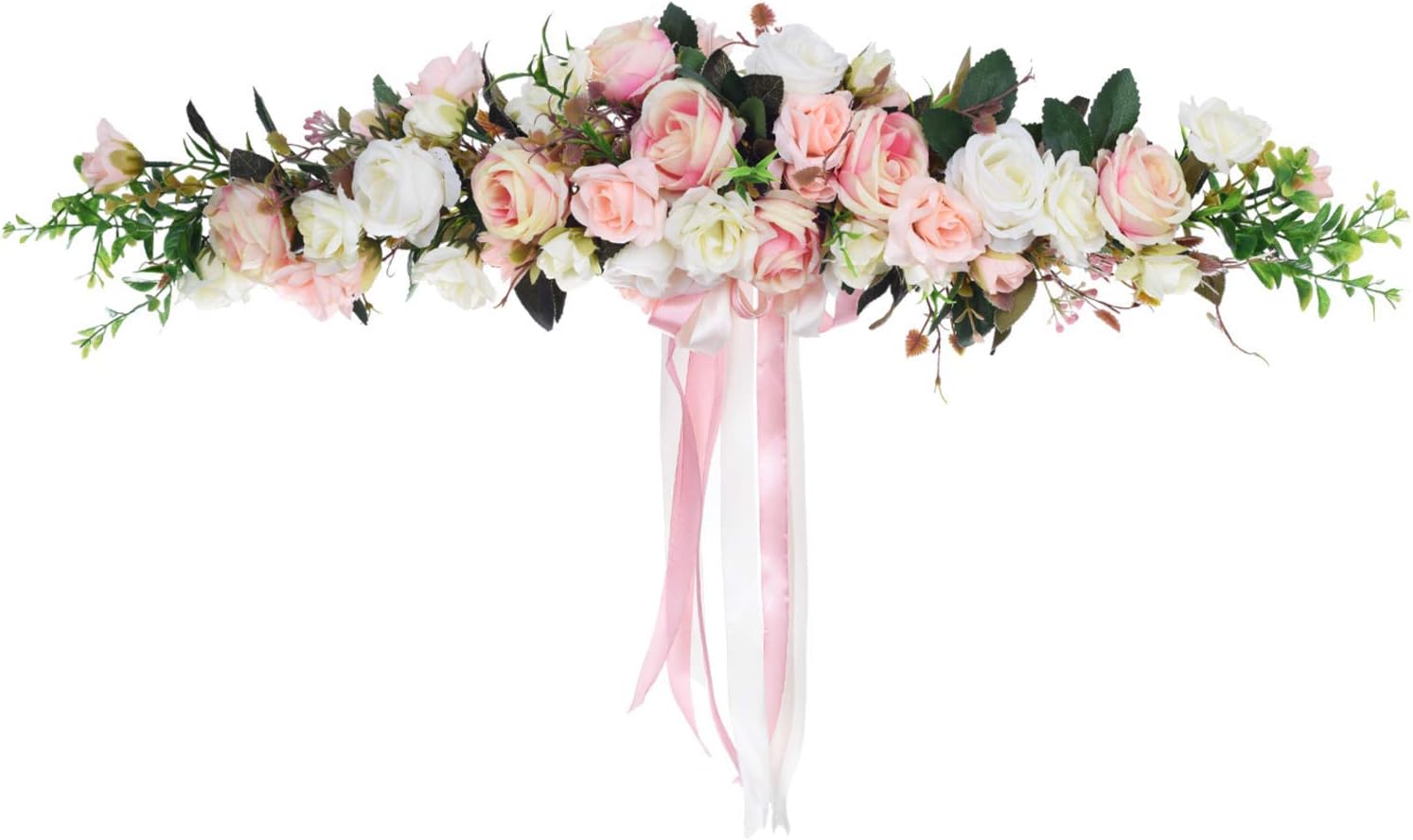 Lvydec Artificial Rose Flower Swag, 25 Inch Decorative Swag