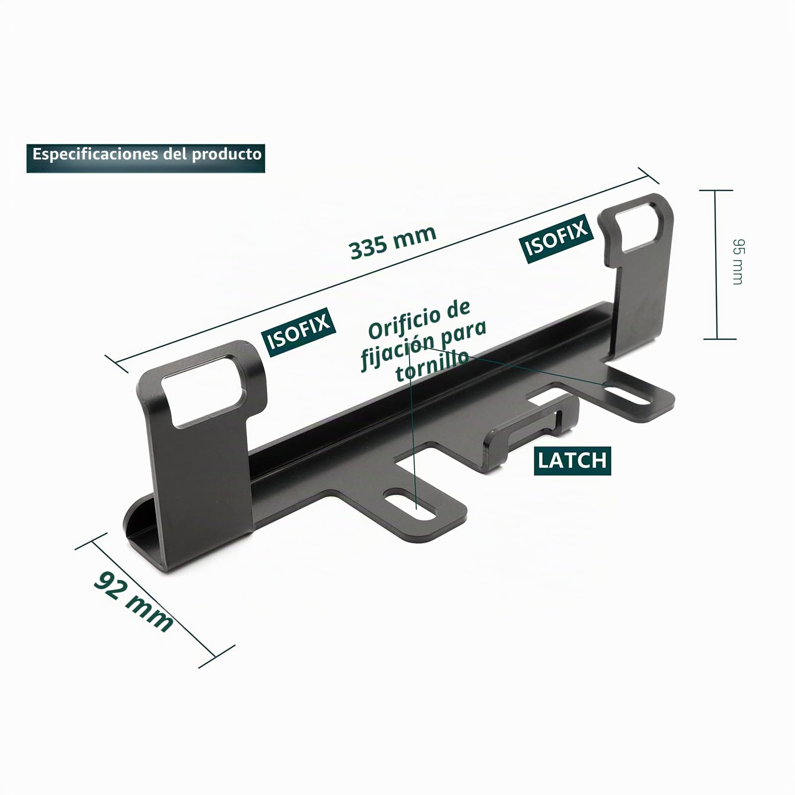 Soporte para cinturón de seguridad para coche, base de montaje, interfaz de bloqueo ISOFIX, anclaje de retención de asiento de coche, kit de montaje, repuesto para Fit GE6 2007-2013, lado derecho