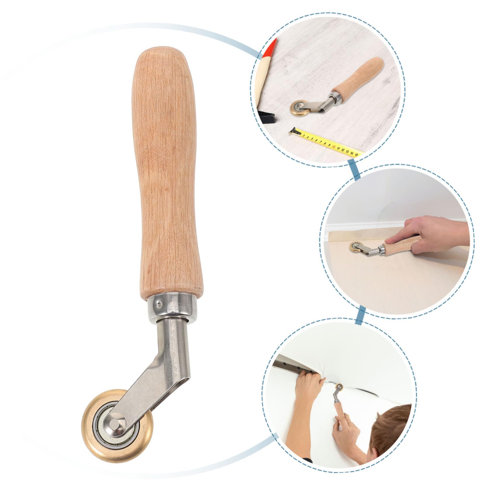 jojofuny 4pezzi Roller Per Pressare Strumento Per Giunzioni Parati e Saldatura Accessorio Versatile Per Tappezzeria e Finitura