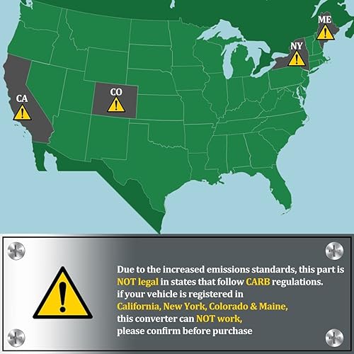 Miniatura 3 de Banco de convertidor catalítico 1 y 2 LH 641355 641356 Reemplazo para Honda Accord Odyssey Ridgeline Pilot 3.5L 2005-2008 16450 16451 674-849