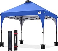 Vista 21 de ABCCANOPY - Toldo desplegable de 10 x 10 pulgadas, para exteriores, portátil, ideal para la playa; toldo con bolsa de transporte con ruedas, 4 sacos