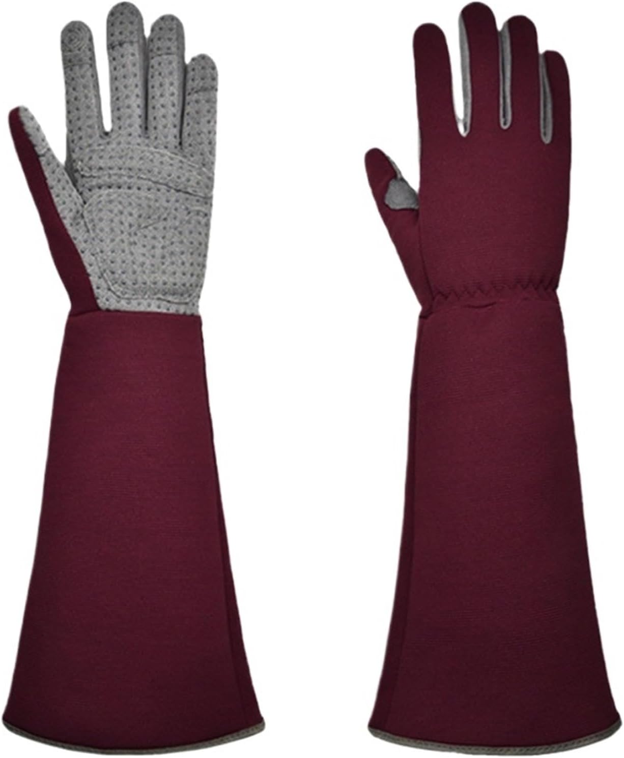 Long Gardening Gloves, Thorn Guard Rose Pruning Work Anti Slip Touch Screen Garden