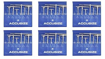 Accusize 5/16 in-6 in Telescoping Gage Set, 6 Pc, Pack of 6