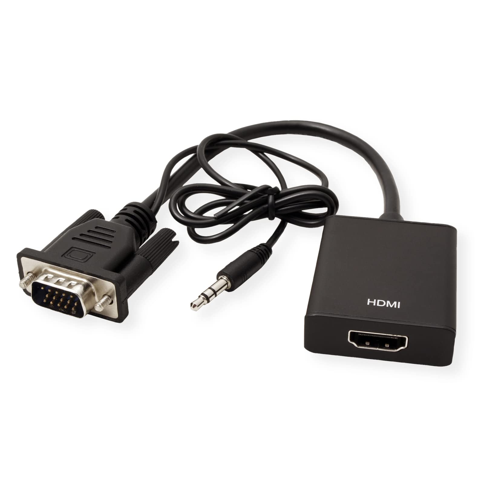 Value 12993117 Cable VGA/Audio to HDMI Adapter 0.15 m Black