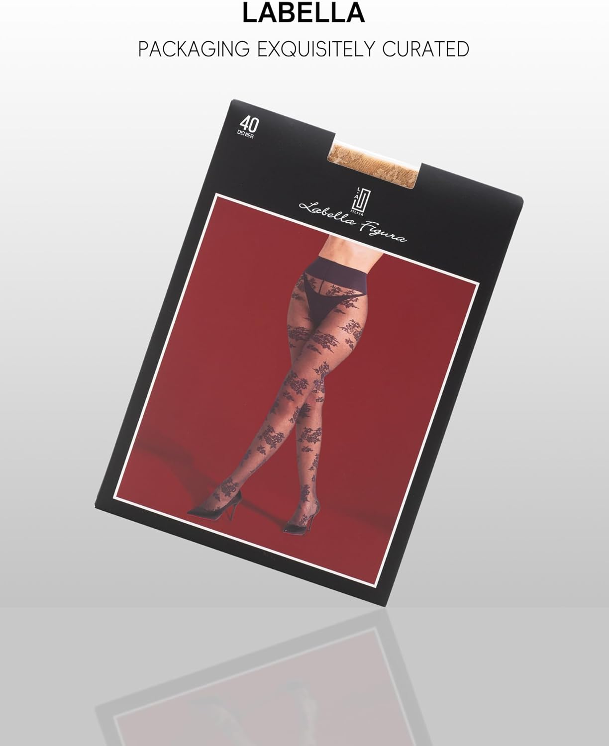 LABELLA Perfect Floral Patterned Sheer Pantyhose,Sexy Lace Tights For Women - Image 5