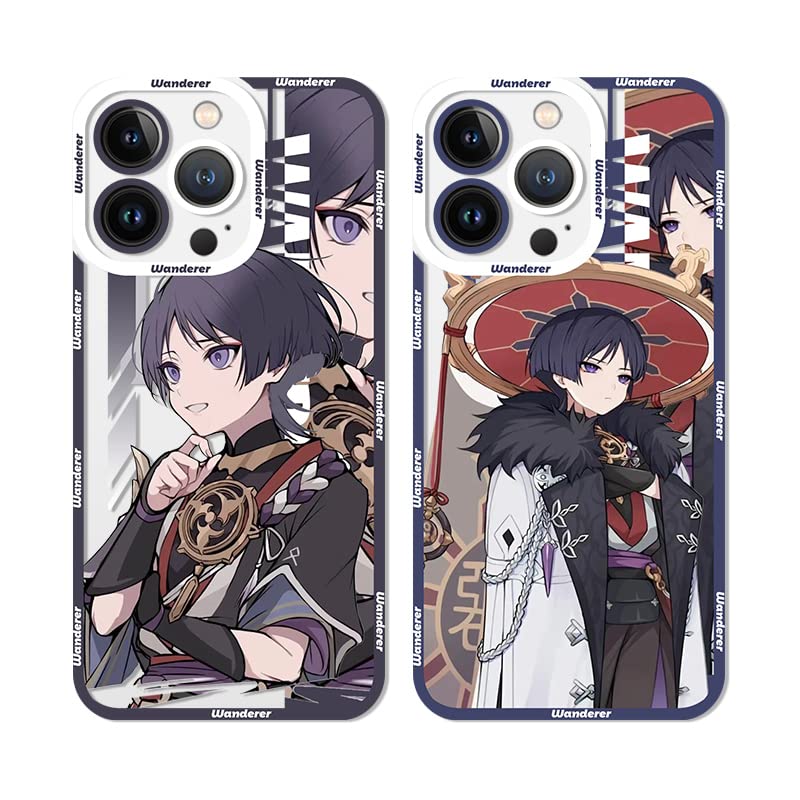 Amazon.co.jp: 放浪者 スマホケース スカラモッチ 原神 iphone 