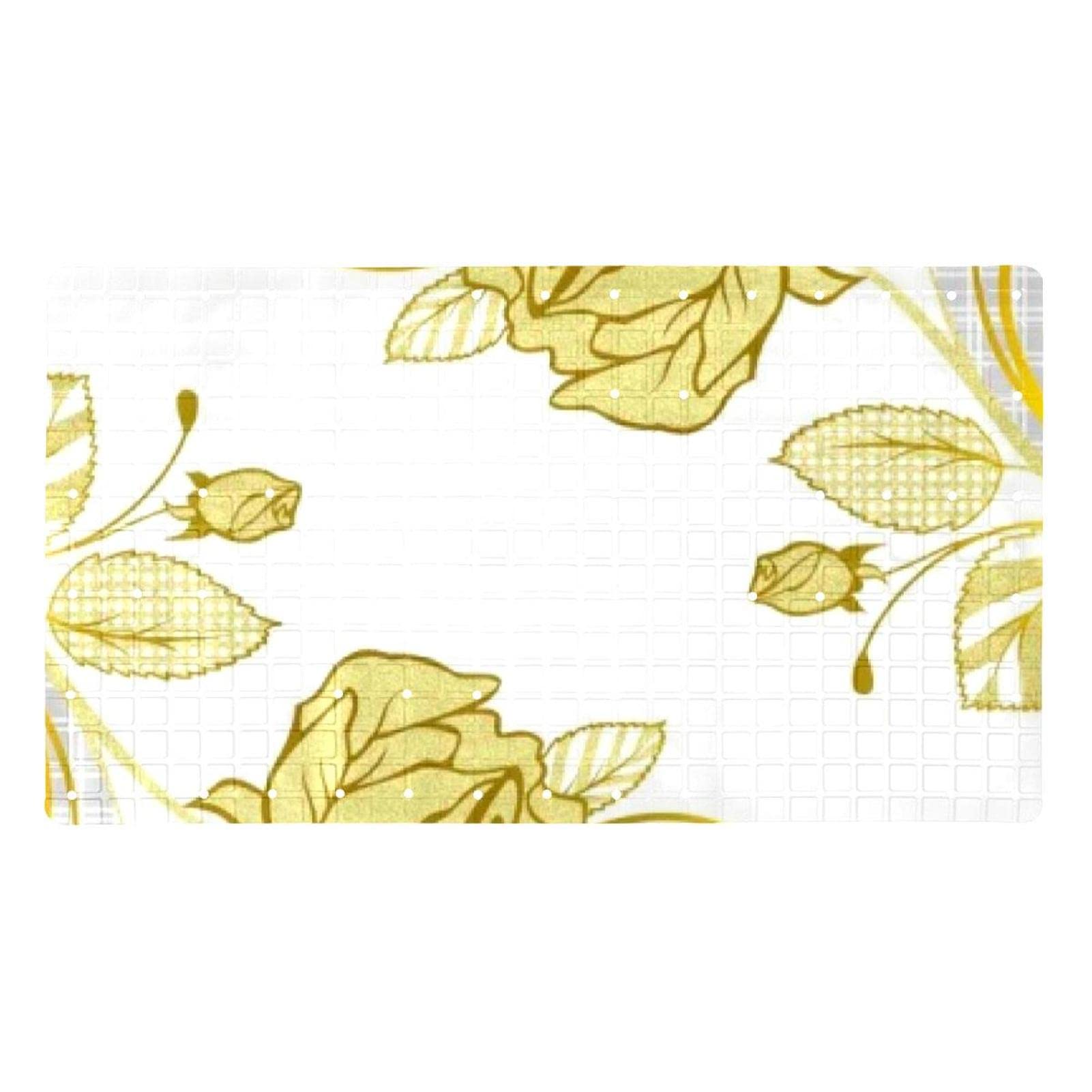 Tapis de douche antidérapant rose pour baignoire lavable avec ventouses de fixation