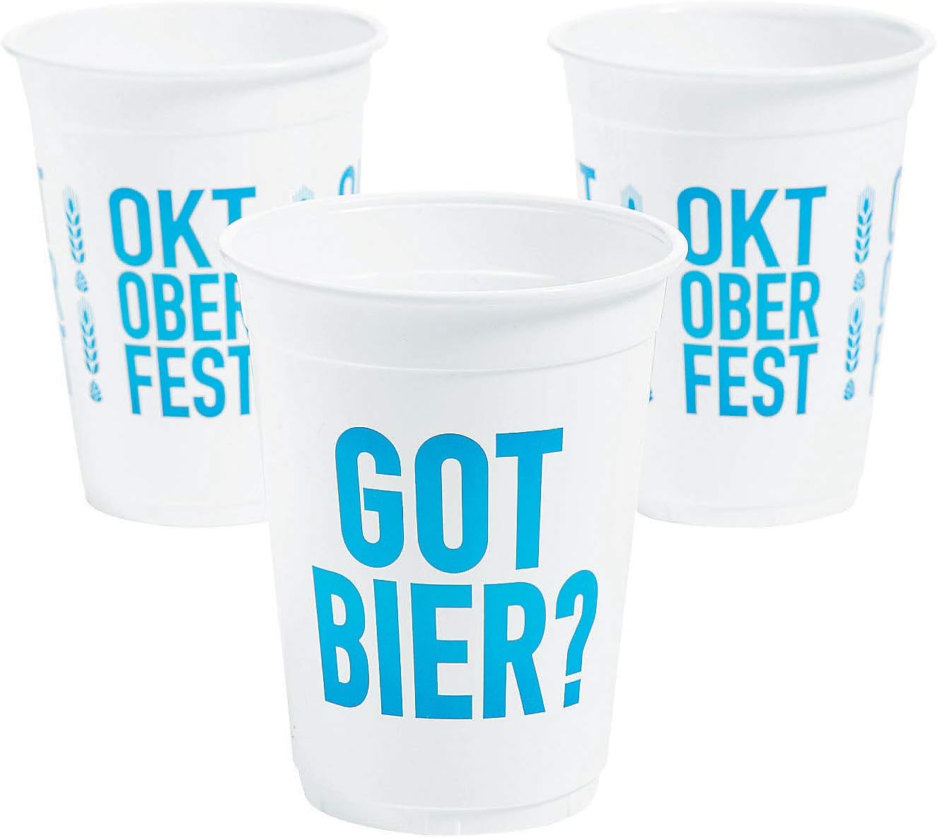 Fun Express Bulk Clear Tiki Totem Plastic Cups, 24 Piece