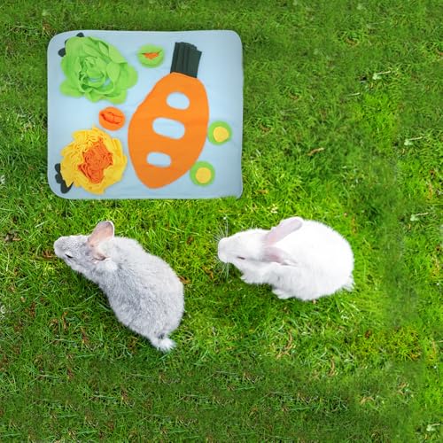 Estera de forrajeo resistente para esconder snacks de conejos 7
