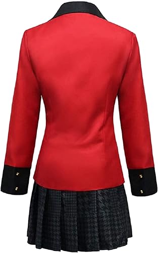 Miniatura 3 de Disfraz de uniforme rojo de anime para mujer, disfraz de Halloween, cosplay, conjunto completo para mujeres y niñas