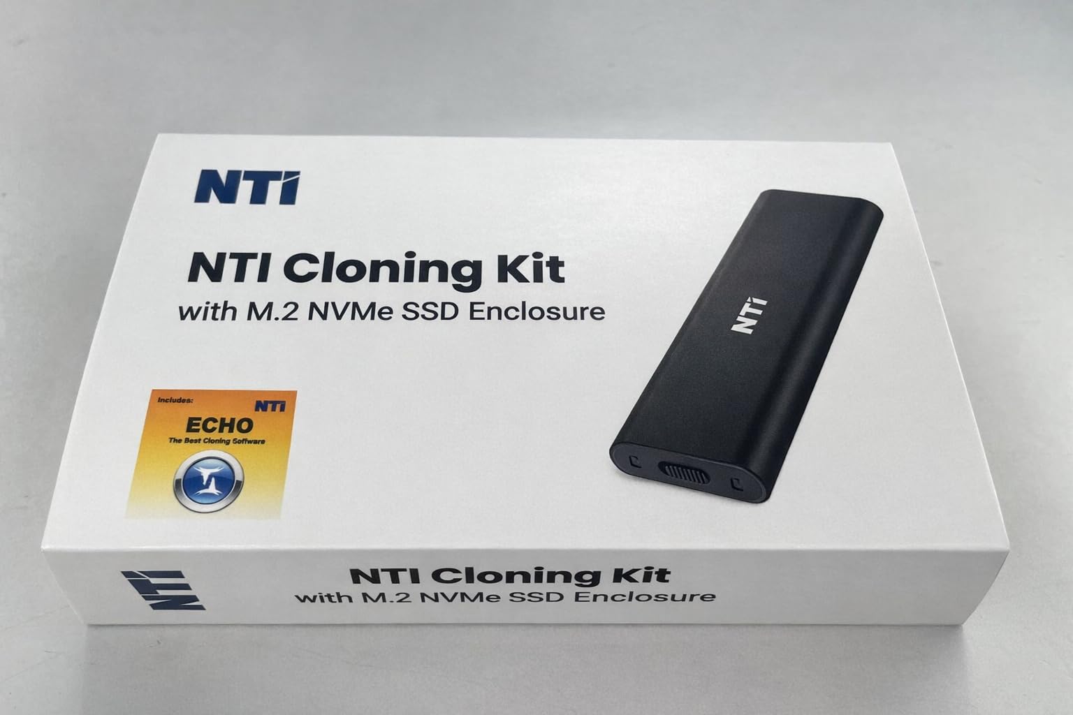 NTI Cloning Kit | 2024 Edition für M.2 NVMe SSD | Am besten für SSD-Upgrades | Disk Cloning und Migration Software | Gehäuse und Kabel enthalten für M.2 NVMe SSD | Software per Download