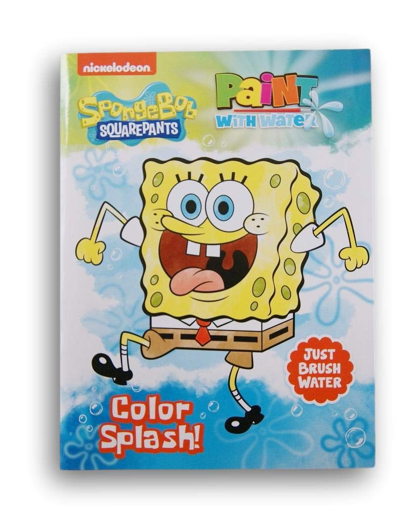 Greenbrier International Spongebob Squarepants ''Color Splash!'' Paint with Water Book - 12 Fun Paint Pages!