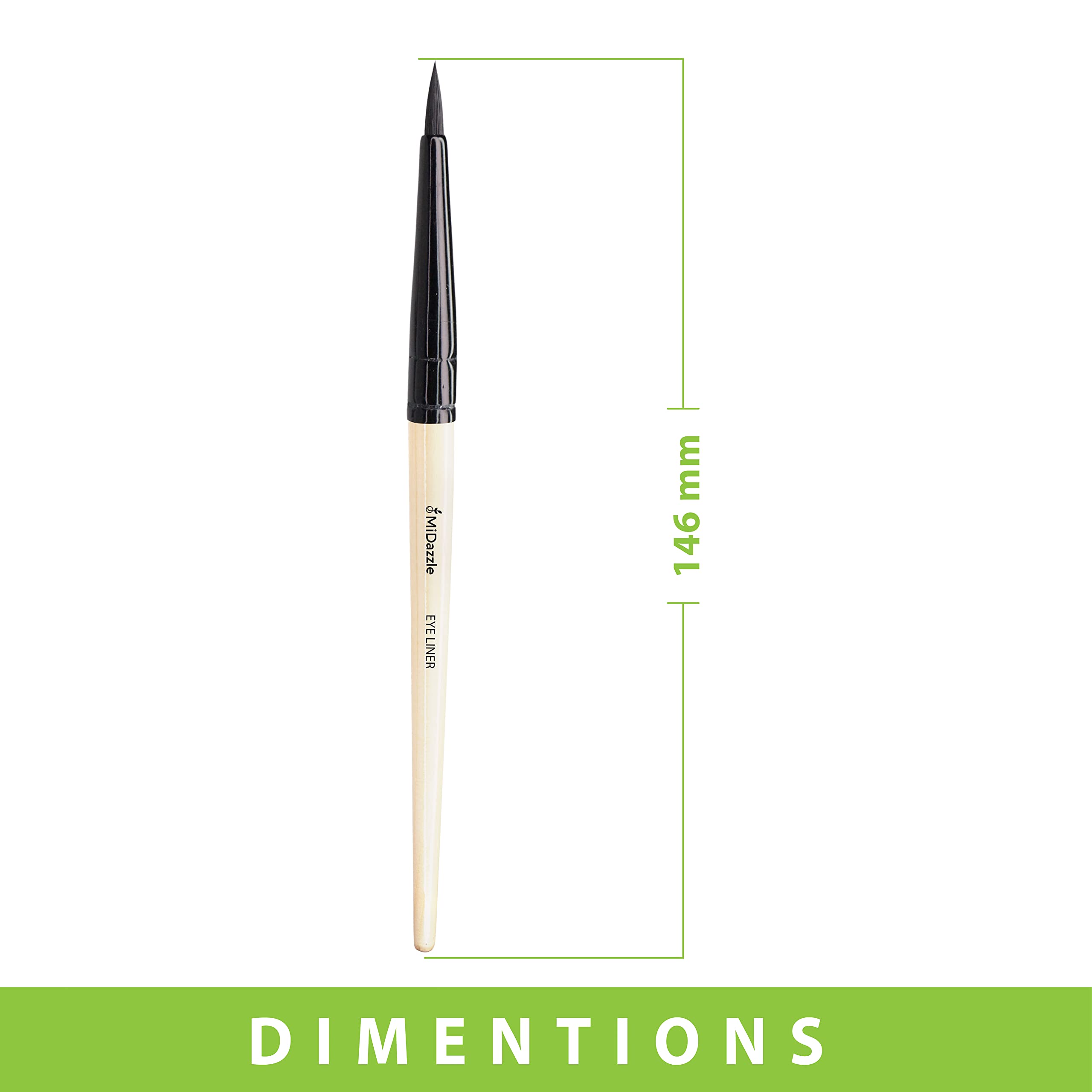 Omidazzle Midazzle Premium Wooden Eye Liner Brush (Mimb00504) 2