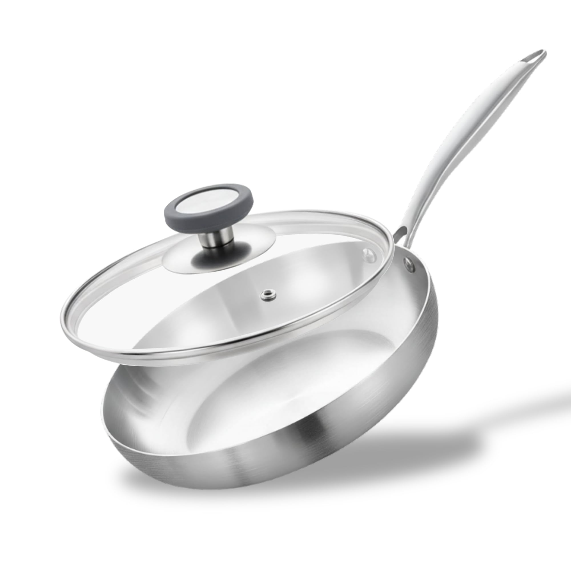 Poêle à paella en acier inoxydable 26cm pour en finir avec les cuissons brûlées