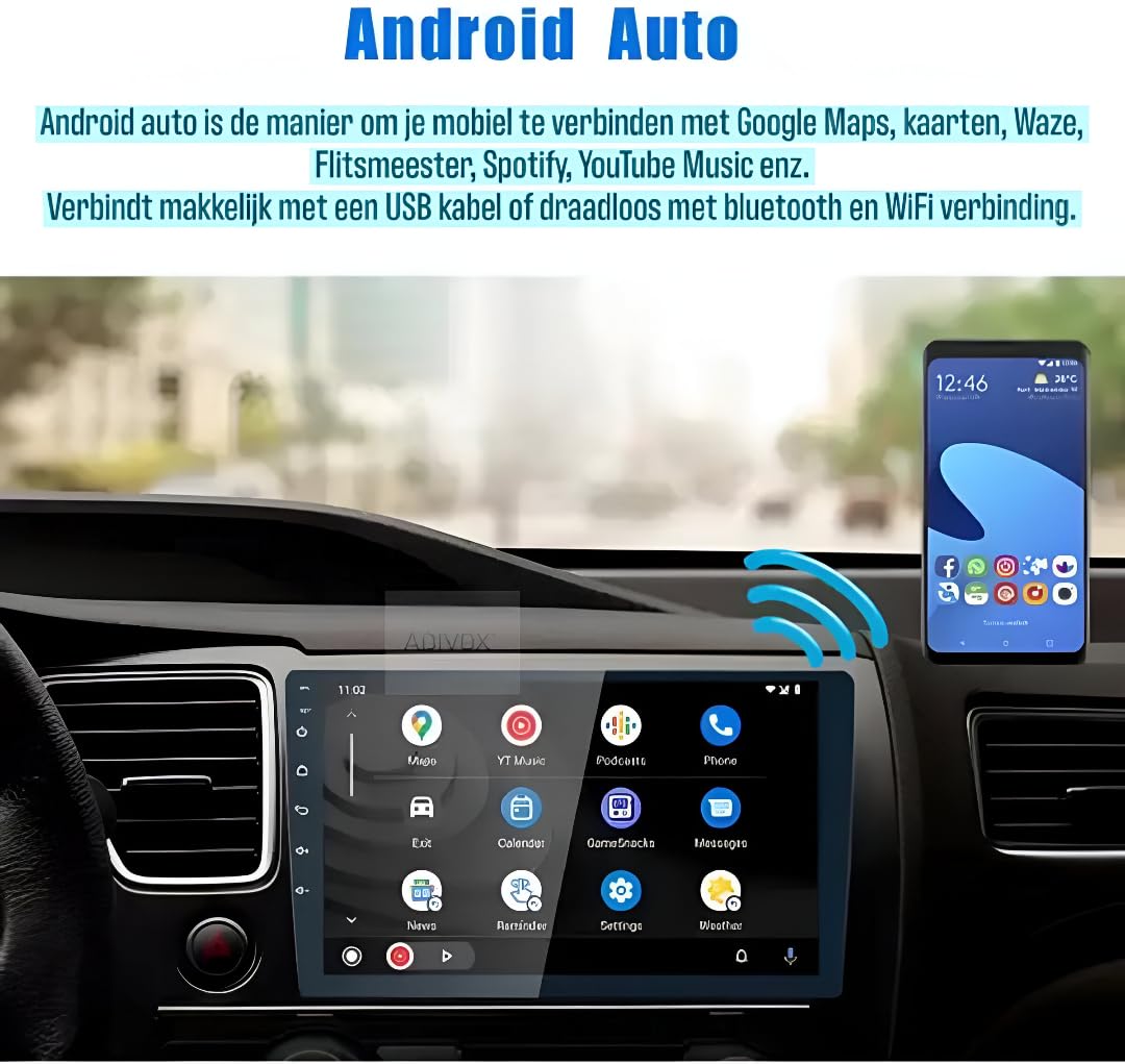 Radio samochodowe Android 14 - VW Passat B6 2011-2015, Apple CarPlay i Android Auto, dotykowy ekran dotykowy 10.1 kanałów, system multimedialny HD bez folii | Wi-Fi, RDS, DAB+