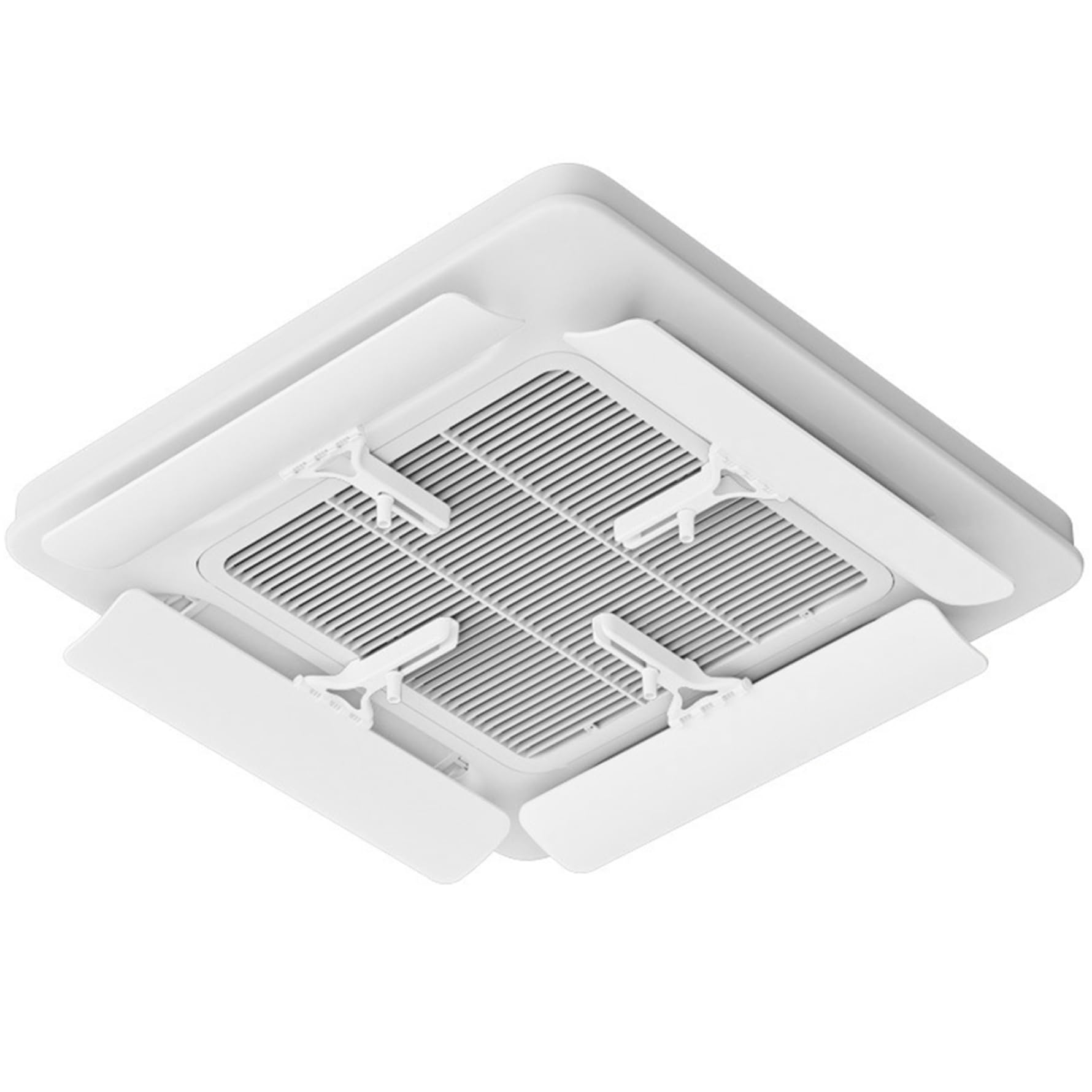 Elyebxj 4Pcs Adjustable ABS Air Vent Deflector with Hook, Anti-Condensation & Anti-Falling for Home, Office, Shop