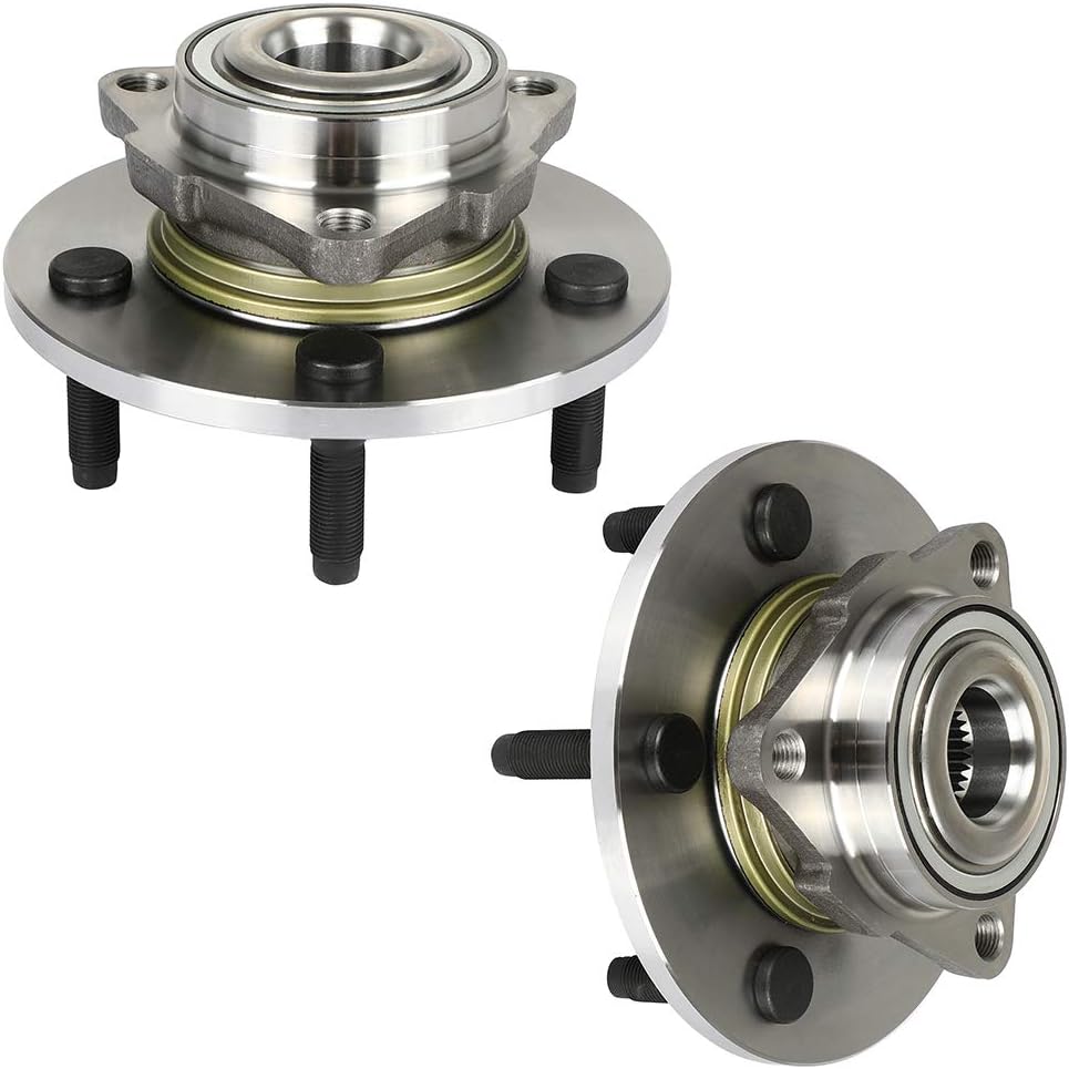 SCITOO 2 x Wheel Hub and Bearing Assembly Left Right Front for 2002-2008 for Dodge Ram 1500 515072