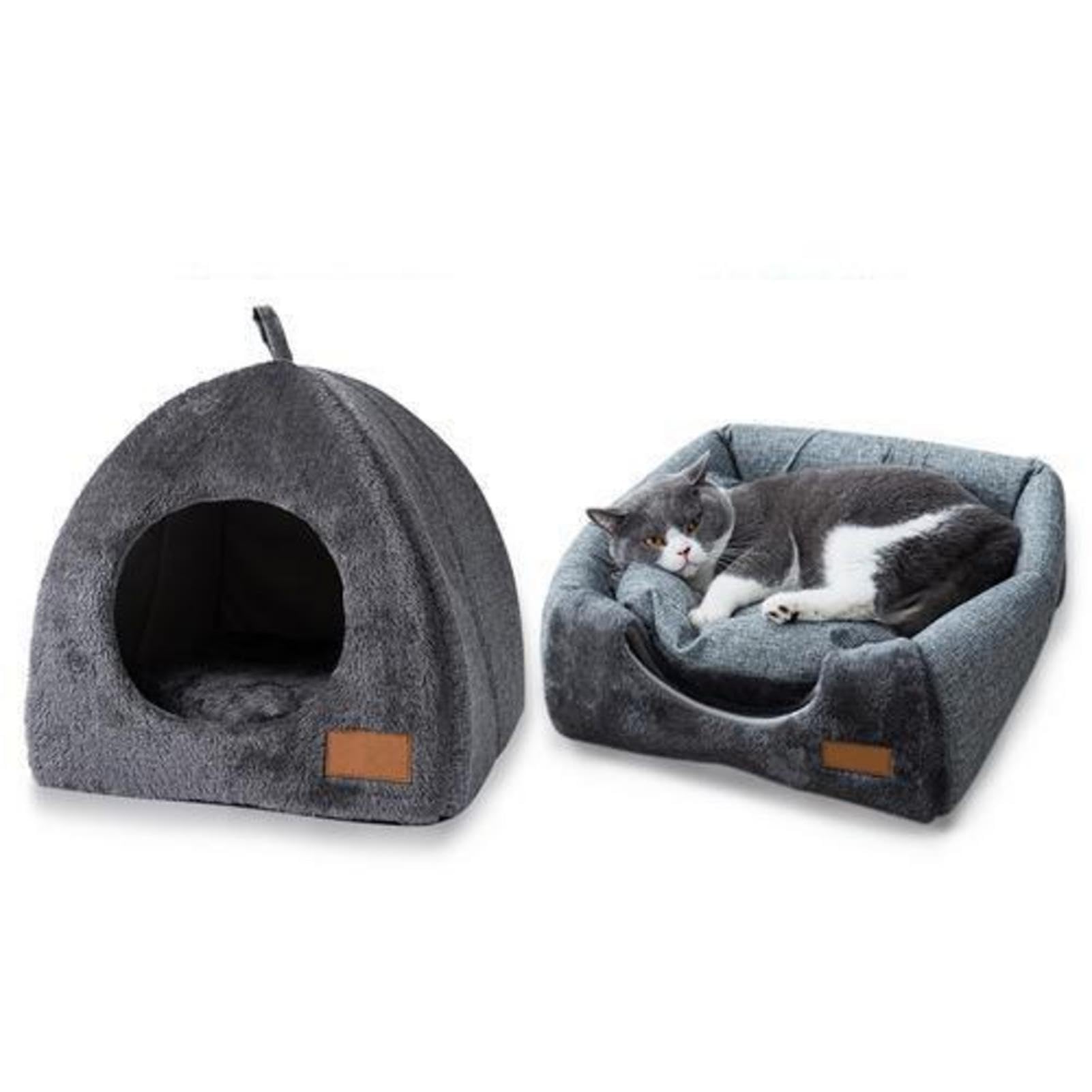 Generico Cuccia Gatto Chiusa, Cuccia Chiusa Cane Interno, Casetta Gatto, Cuccia per Cani Removibile Traspirante per Interni per Gatti, Cani, Gattini E Piccoli Animali Domestici