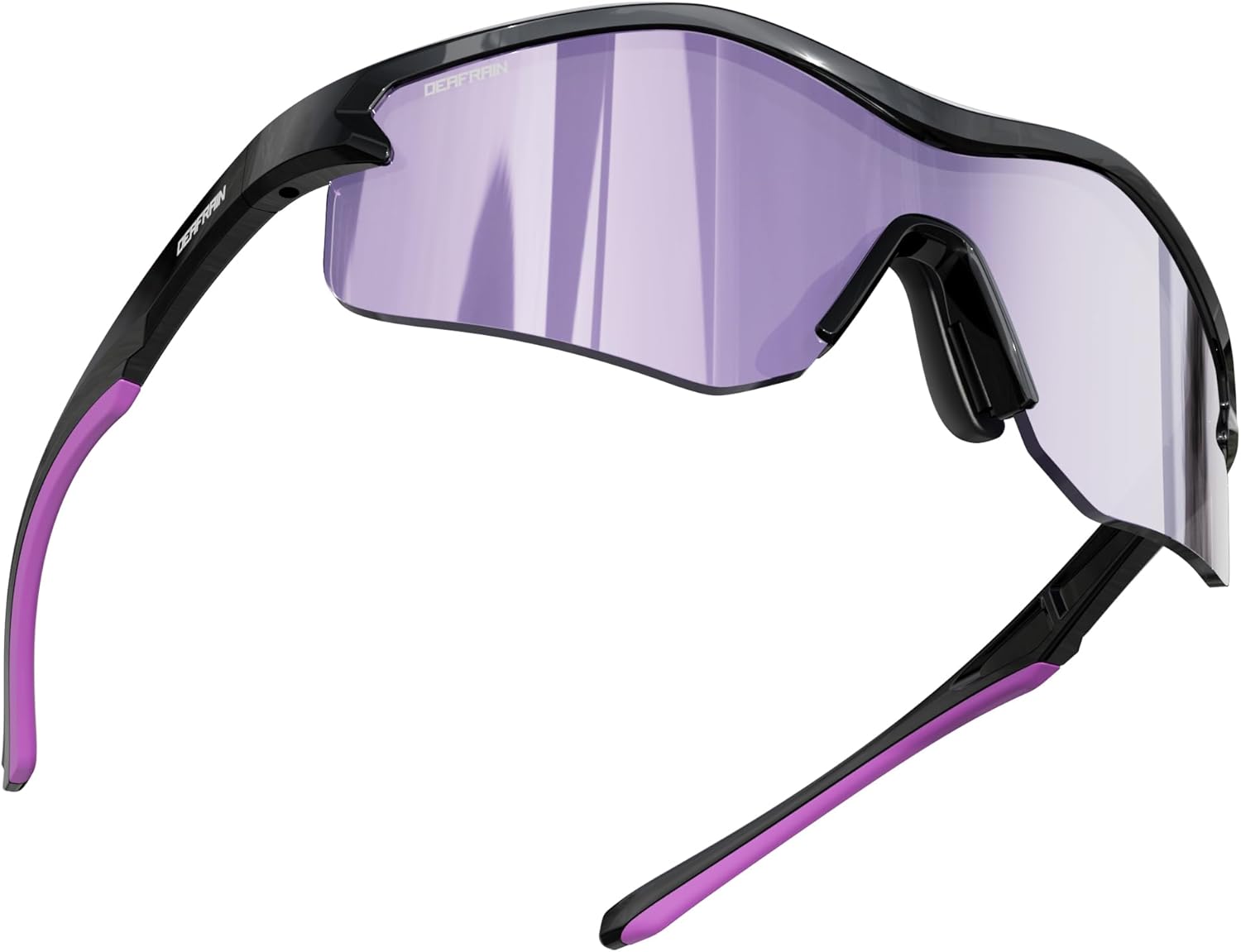 DEAFRAIN Sports Sunglasses for Men Women UV Protection Running Glasses for Baseball Cycling Fishing TR90 Unbreakable Frame