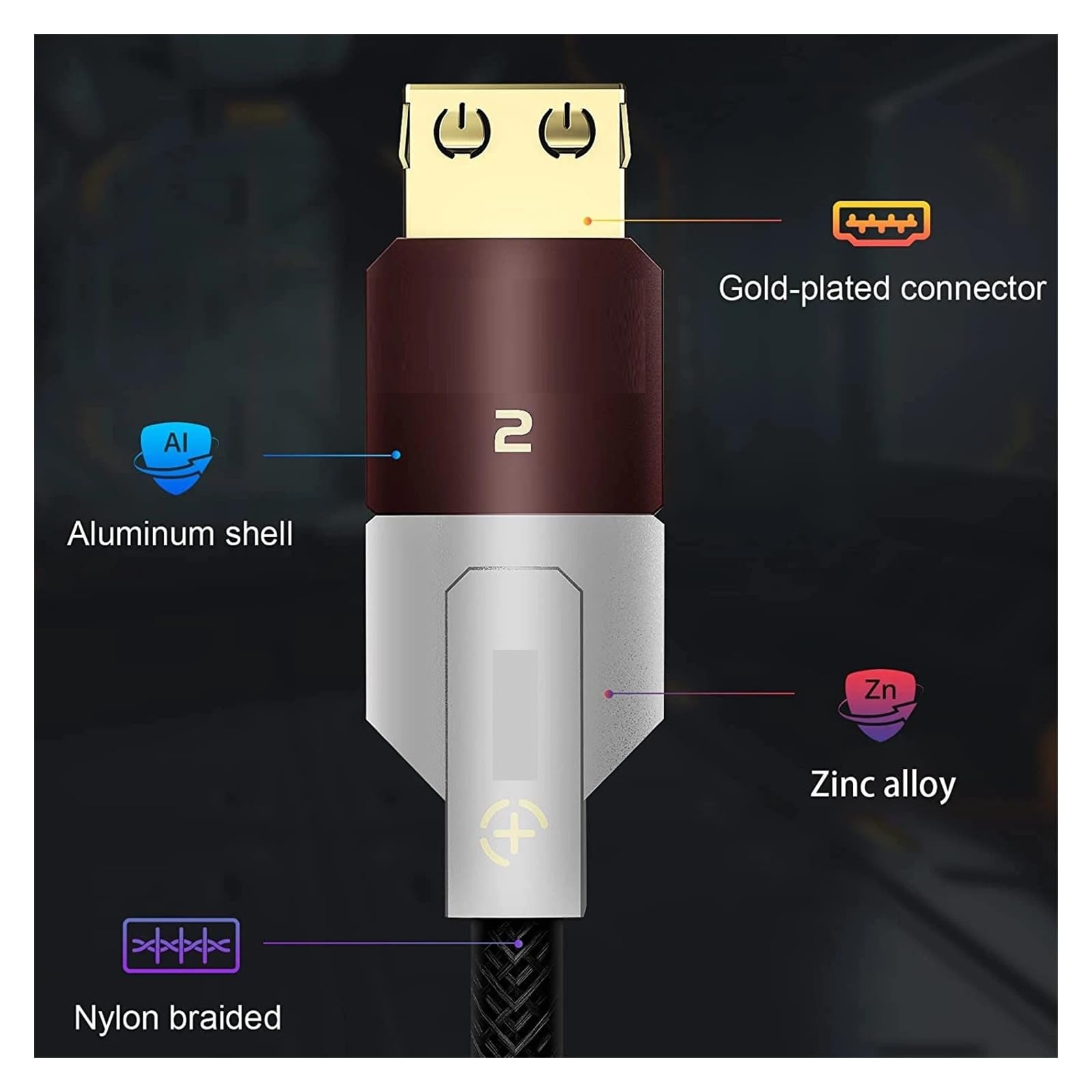 Cable Compatible Con HDMI 2.1 De Fibra Óptica De 48 Gbps, 8K 60 Hz, 4K 120 Hz 144 Hz, Soporte HDR10+ EARC Dolby, for Blu-Ray, PC, Computadora Portátil, TV, Consolas De Juegos(15m)